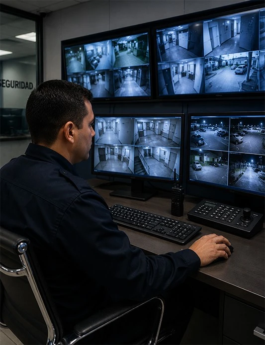 Técnicas de operación y monitoreo de CCTV